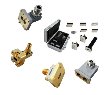 নিম্ন সন্নিবেশ ক্ষতি উচ্চ ক্ষমতা সহনশীলতা প্রশস্ত ফ্রিকোয়েন্সি কভারেজ আরএফ মাইক্রোওয়েভ সিস্টেমের জন্য ওয়েভগাইড উপাদান