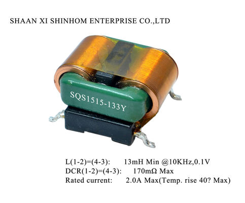 RoHS 250V অনুভূমিক এসএমডি ফিল্টারগুলি সাধারণ মোড চোক
