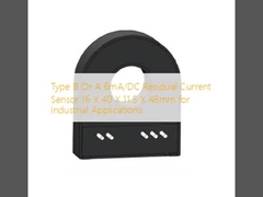 টাইপ বি বা এ 6mA/DC অবশিষ্ট বর্তমান সেন্সর 16 X 40 X 11.5 X 48mm শিল্প প্রয়োগের জন্য